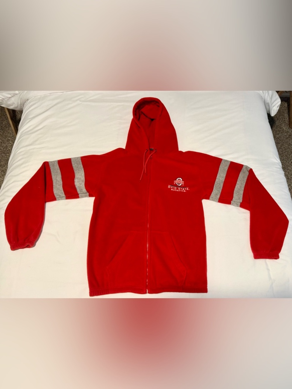VTG/Old School- Pro Edge NCAA Ohio State Buckeyes Fleece Jacket - Medium